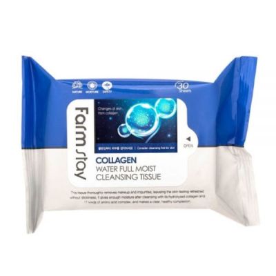 Farmstay Collagen Water Full Moist Cleansing Tissue 30pcs amore city